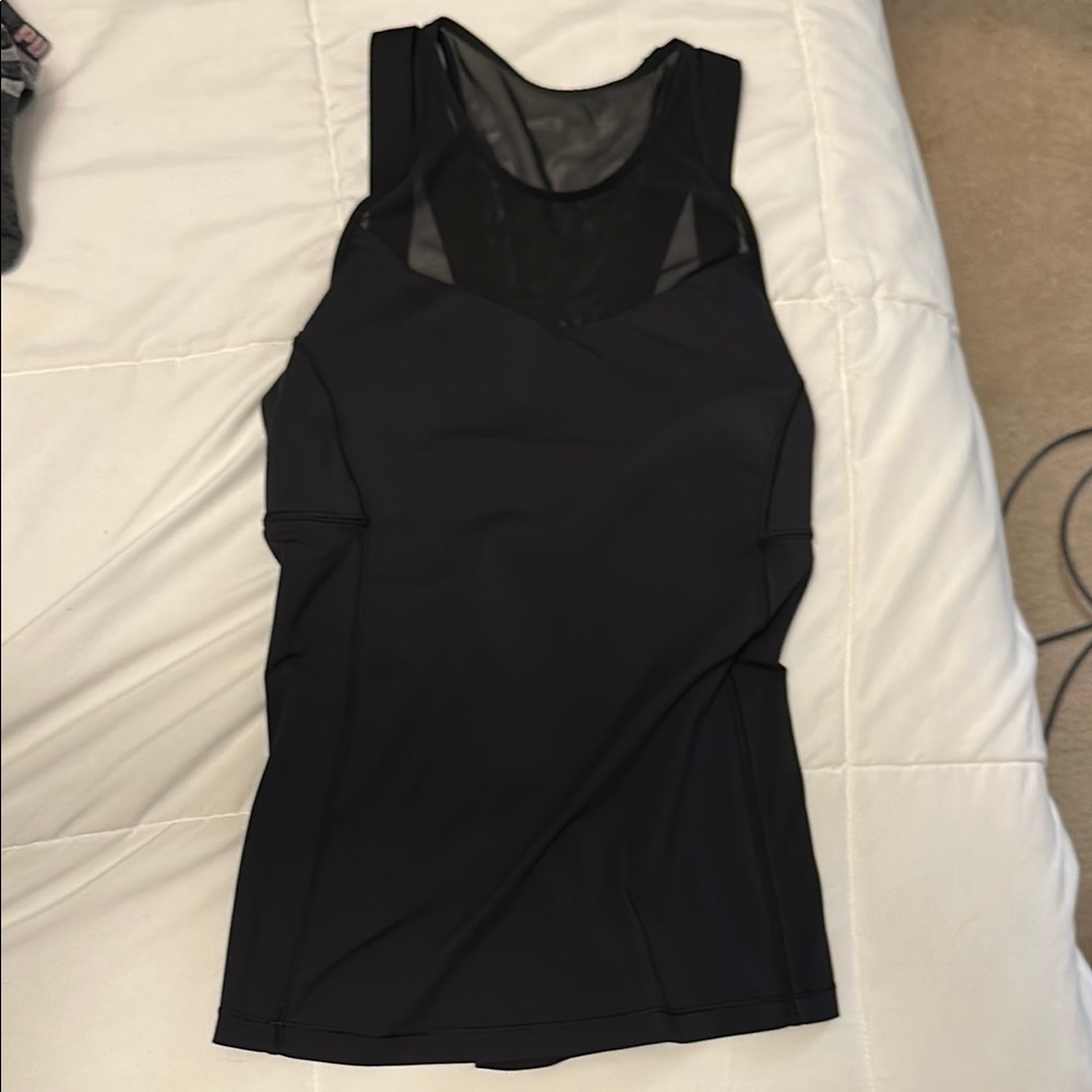 Lululemon Black Sleeveless Mesh Top